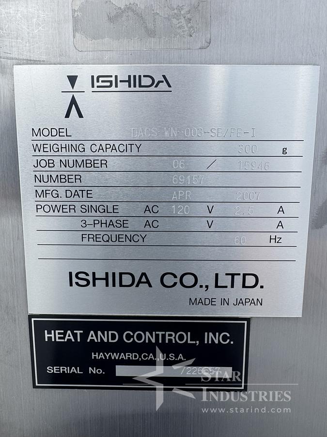 Used Ashida Check Weigher