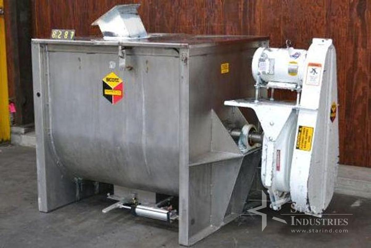 Used 50 c.f. S.S. Scott Equipment Ribbon Blender