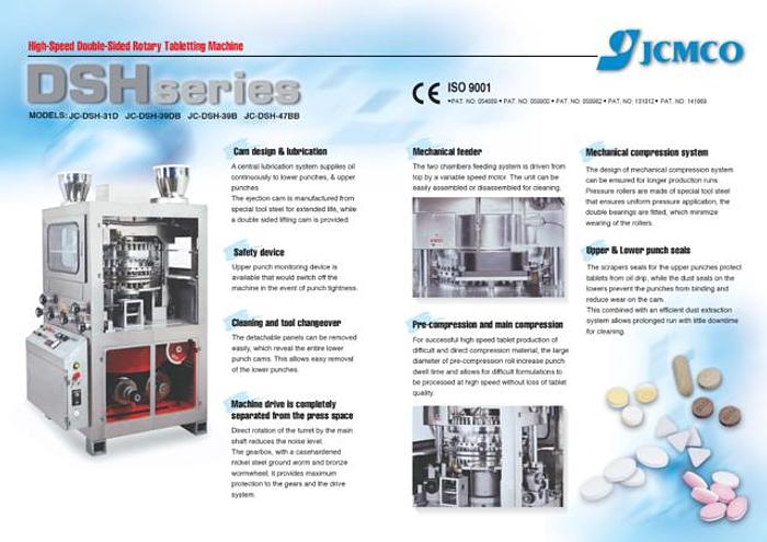 Used JCMCO 39 Station Tablet Press, Model JC-DSH-39