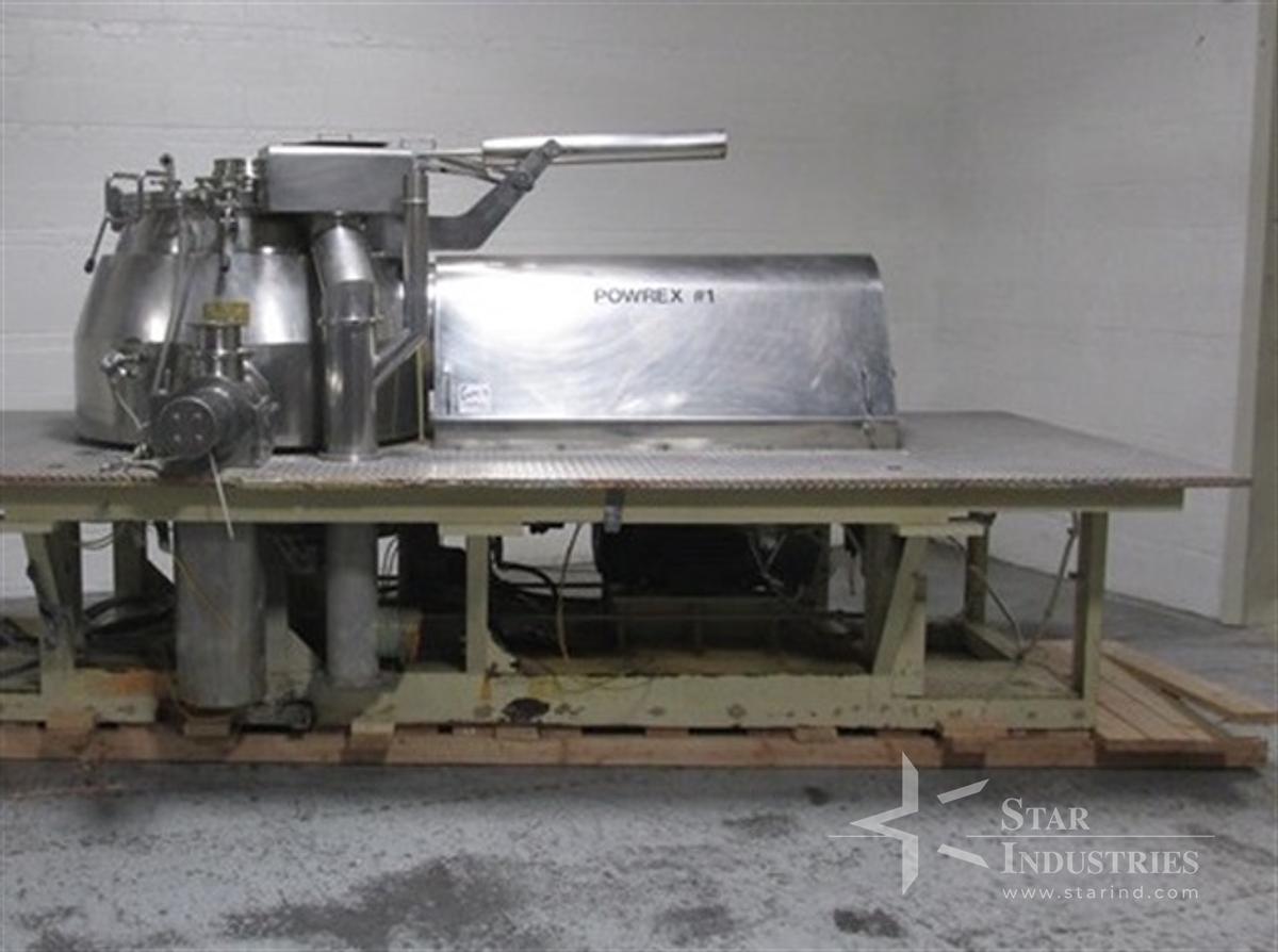 Used Glatt Powrex 600 liter High-shear Mixer