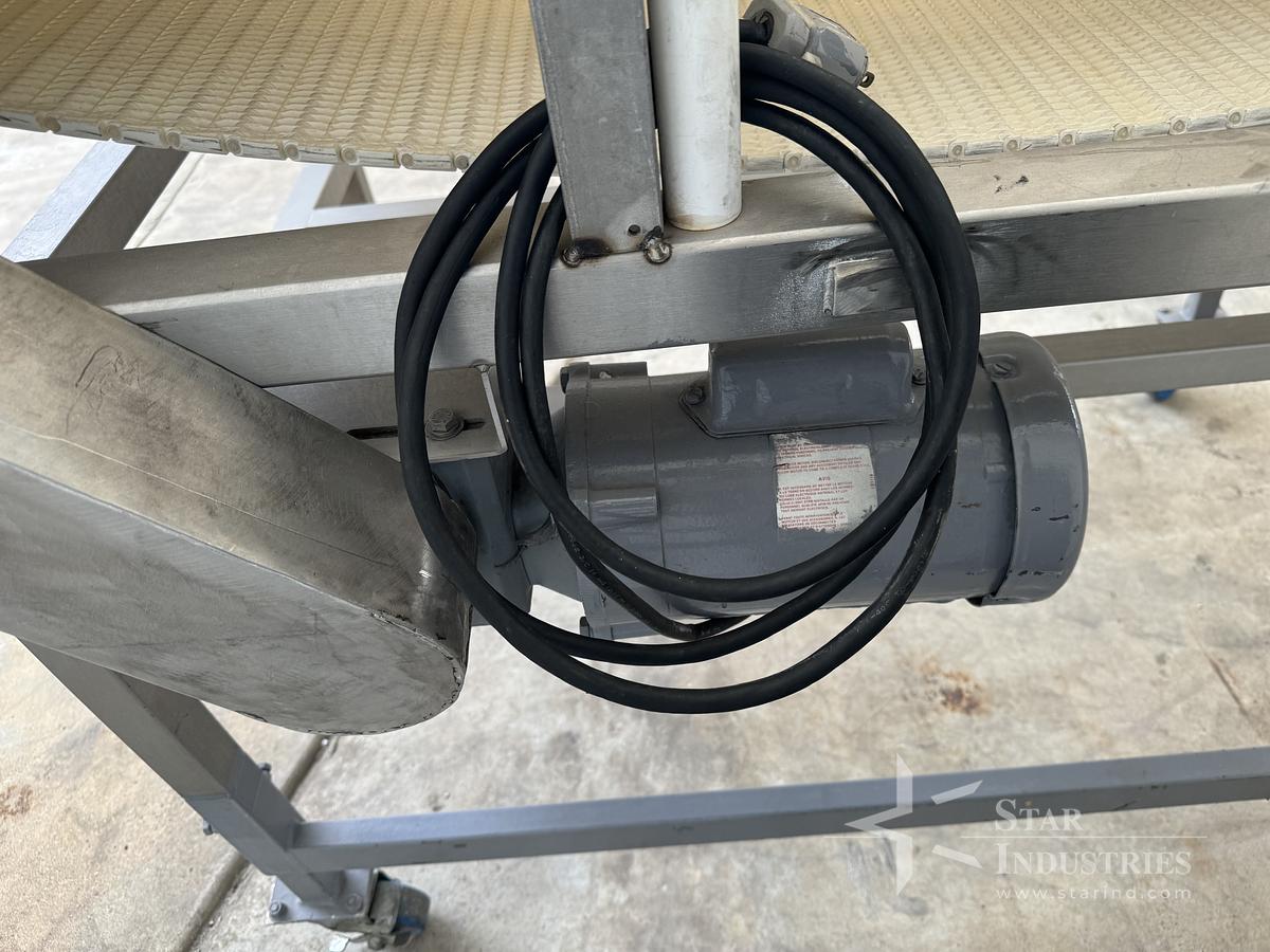 Used Safeline conveyor, s.s. frame, 24" x 48" long