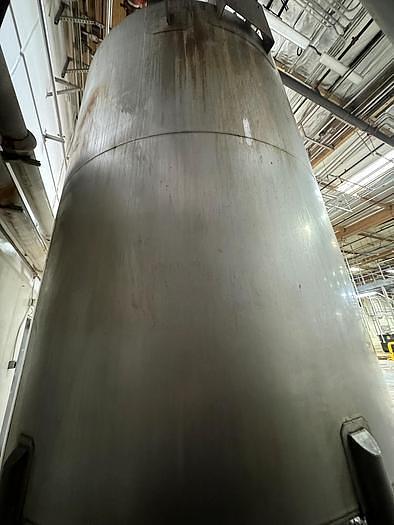 Used Tank, 6,000 Gallon, 316 Stainless Steel, Agitated, Dish Bottom, Legs