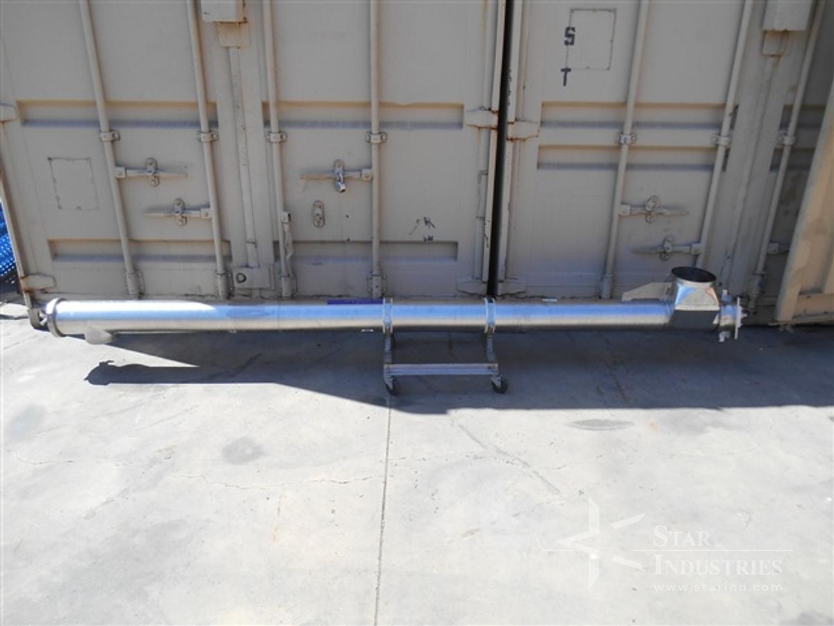 Used 10 Ft. Stainless Steel Screw Conveyor