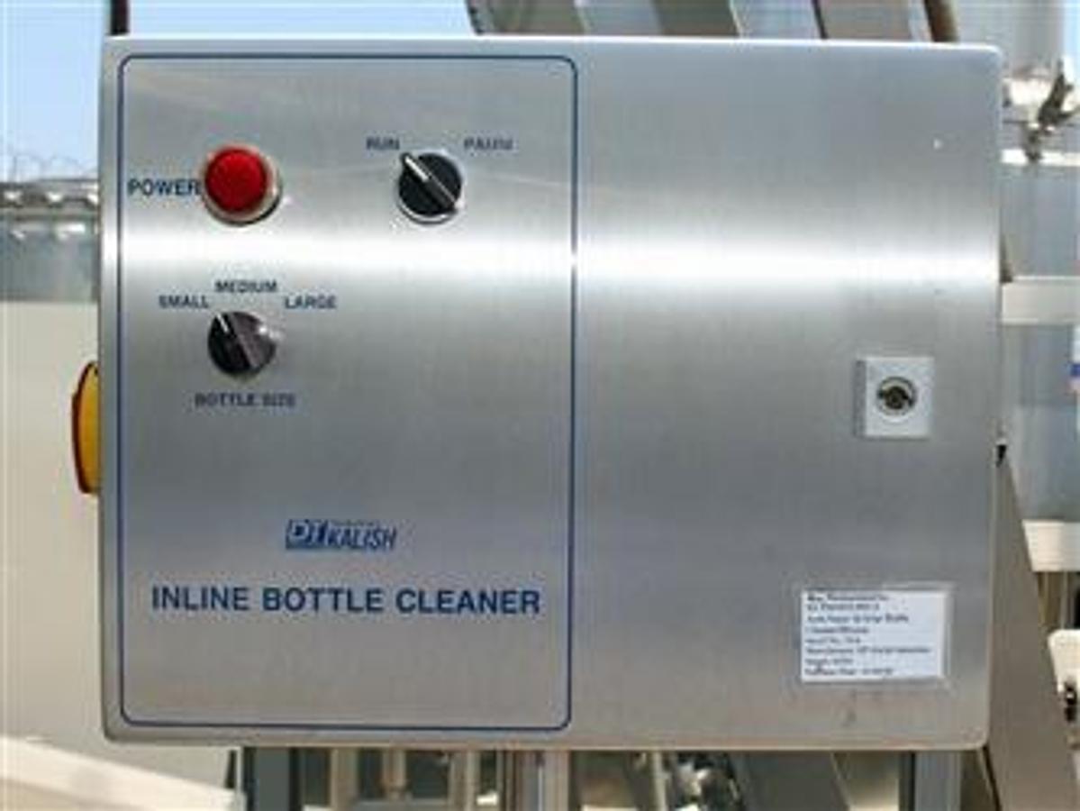 Used DT/Kalish Model 6540 Bottle Air Cleaner w/ S.S. Conveyor