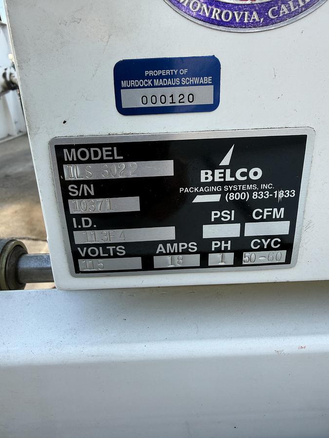 Used BELCO L-BAR SEALER