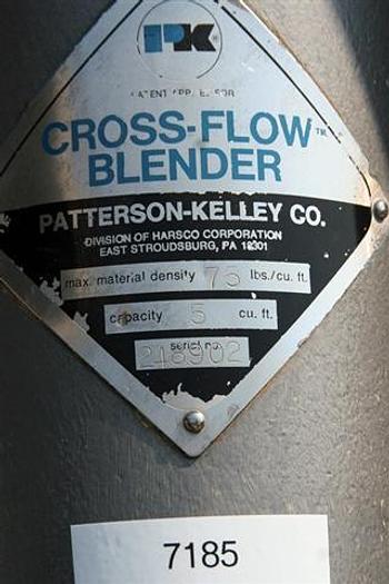 Used Patterson-Kelley 5 c.f. Cross-flow V-blender