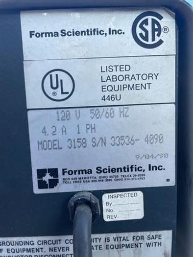 Used Forma Scientific Incubator