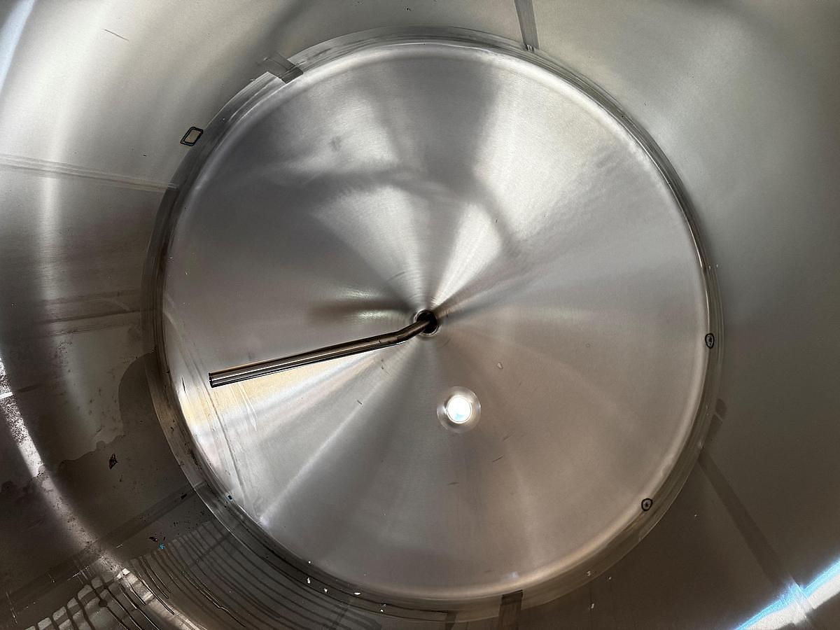 Used Tank, 1,500 Gallon, Stainless Steel, Vertical, Cherry-Burrell