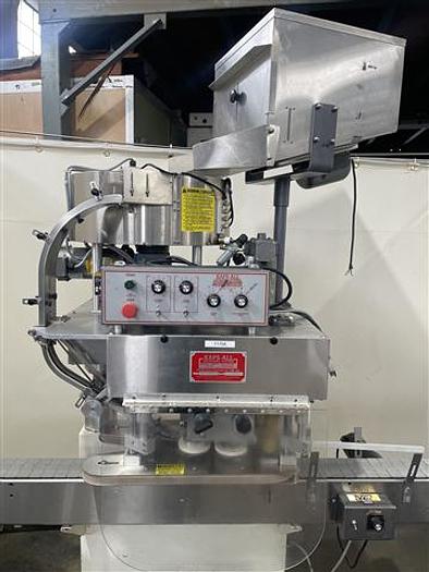 Used Kaps-All Model E Capper w/ Feeder