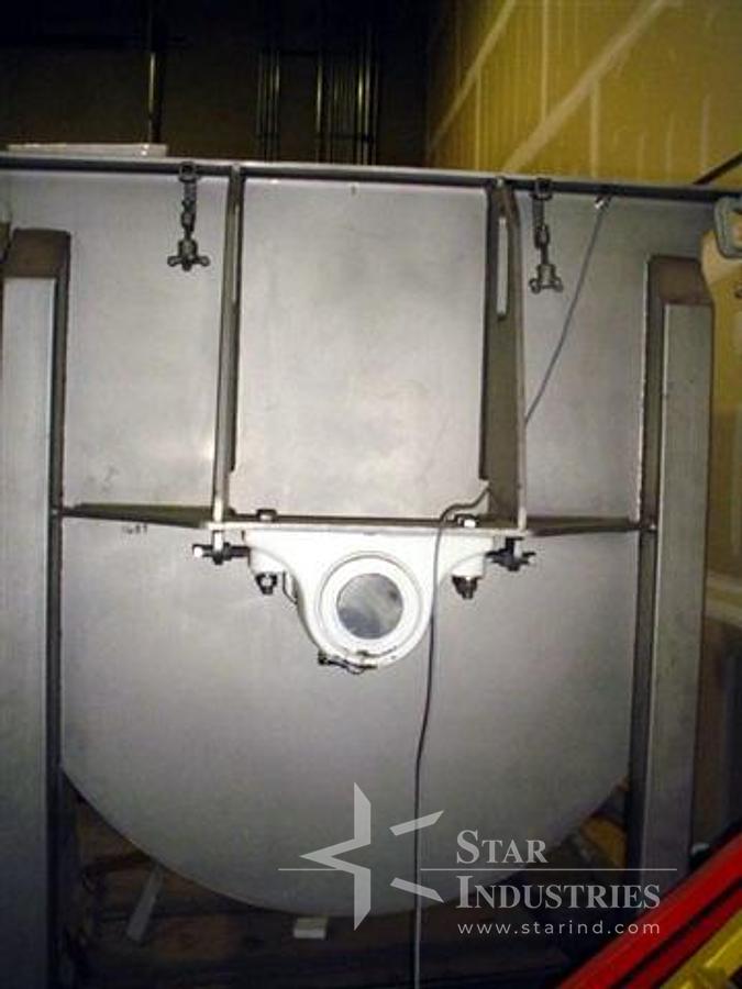 Used 114 cubic foot stainless Ribbon Blender