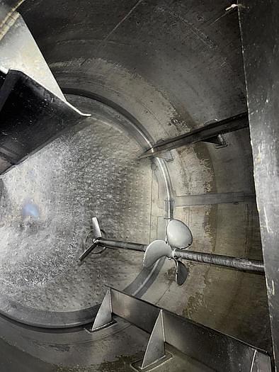 Used Tank, 850 Gallon, Stainless Steel, Jacketed, Agitated