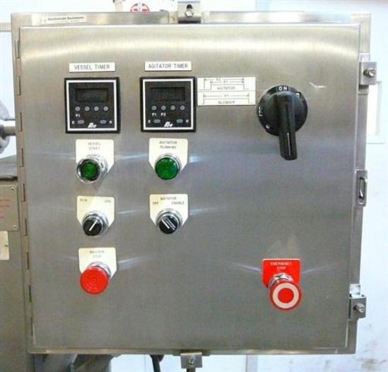Used Gemco Model DD 3 c.f. s.s. Slant-cone Blender with liquids-Solids Bar