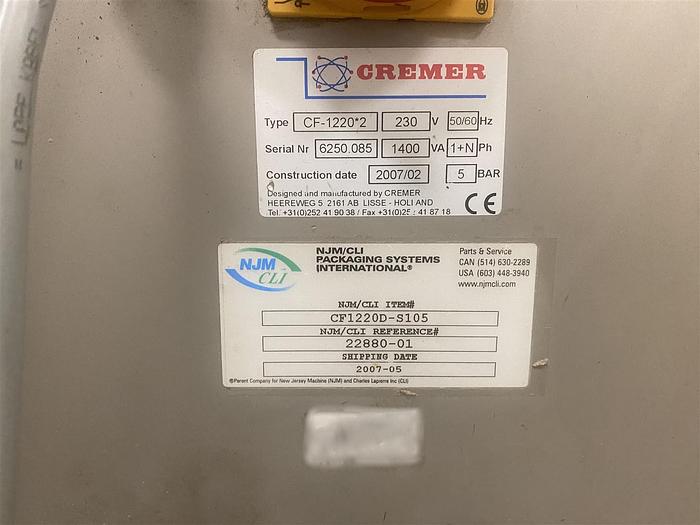 Used Cremer CF 1220-2 Lane Counter