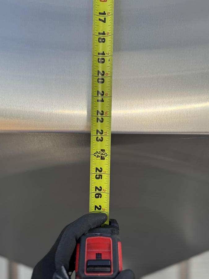 Used Stainless Steel Tank, on casters