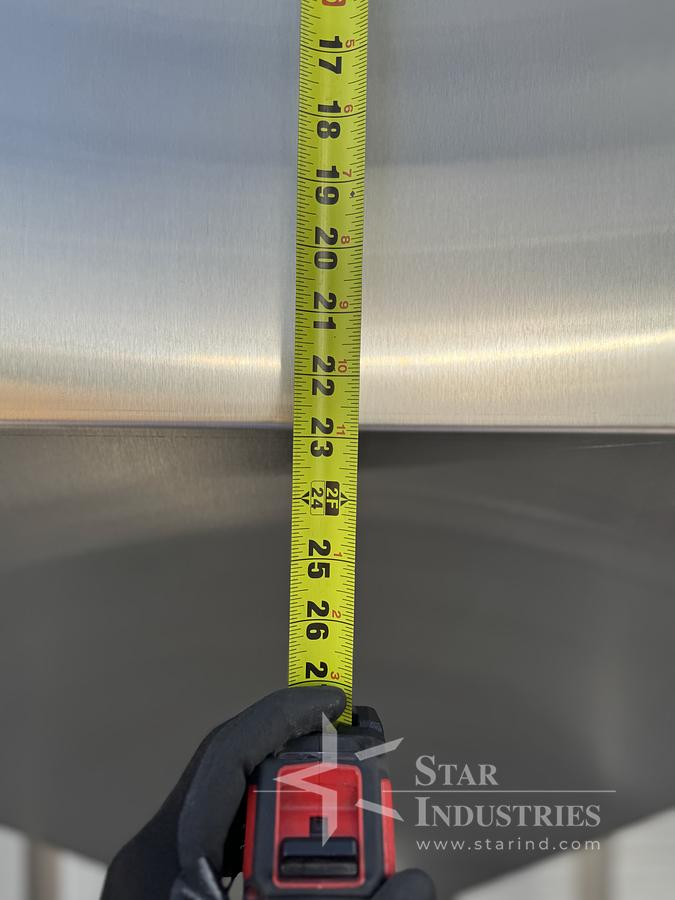 Used Stainless Steel Tank, on casters
