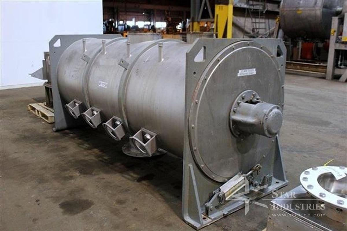 Used O'HARA STAINLESS RIBBON BLENDER, APPROX. 52 C.F.