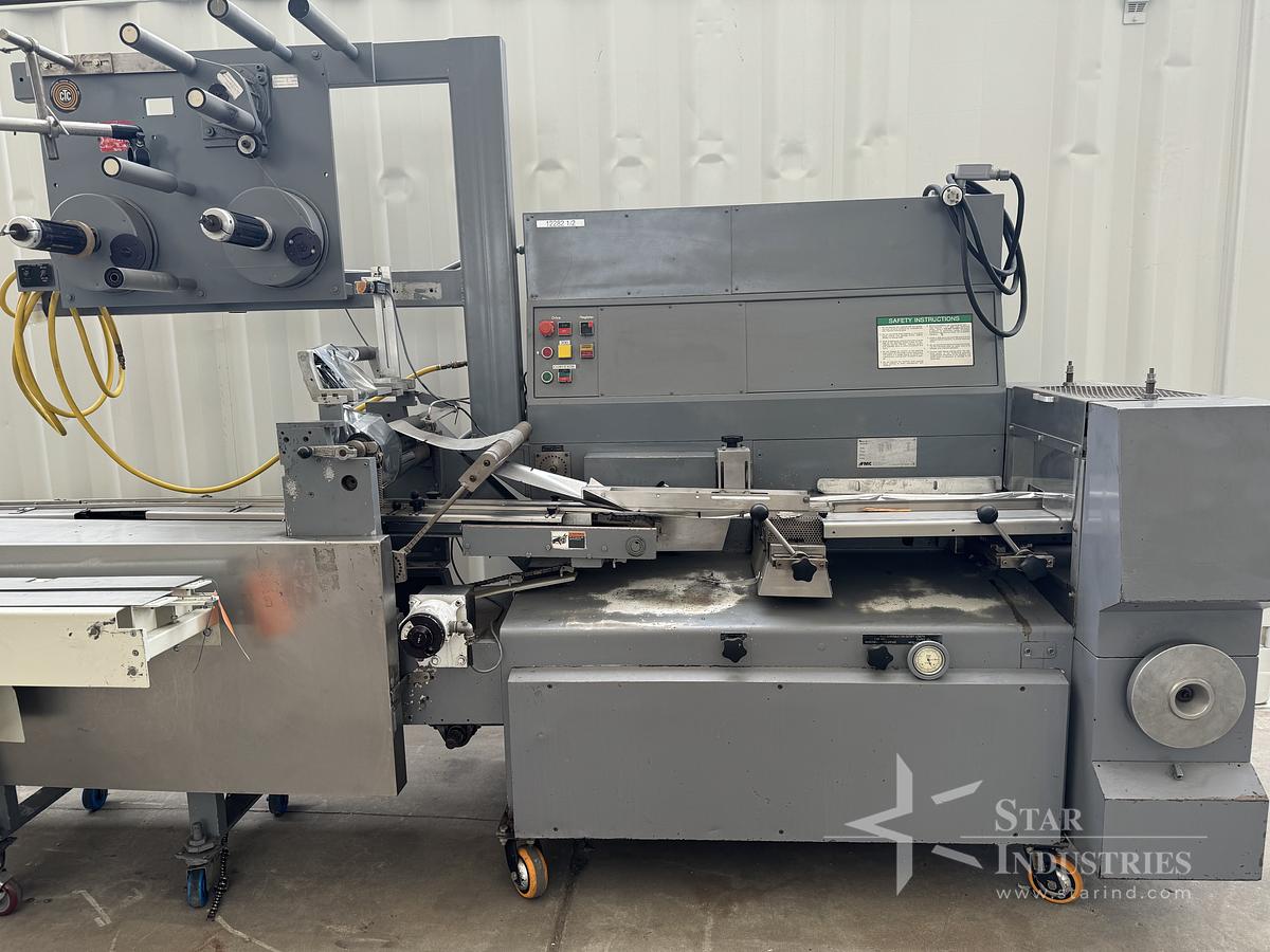 Used FMC Model WA-520 Flow-Wrapper w/ Conveyor
