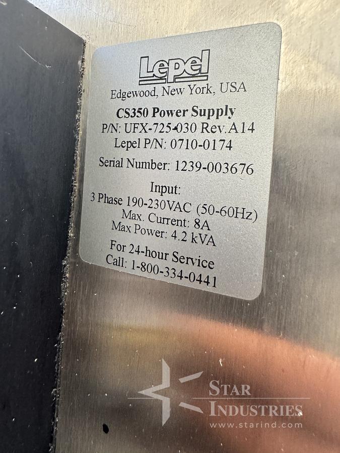 Used Lepel Induction Sealer CS350