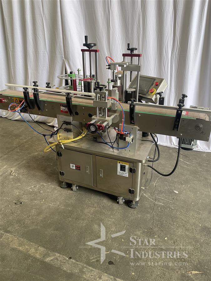 Used Wrap Labeler with Conveyor