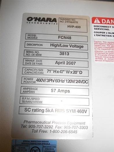 Used O'hara 48" Coating Machine, Model FCN48