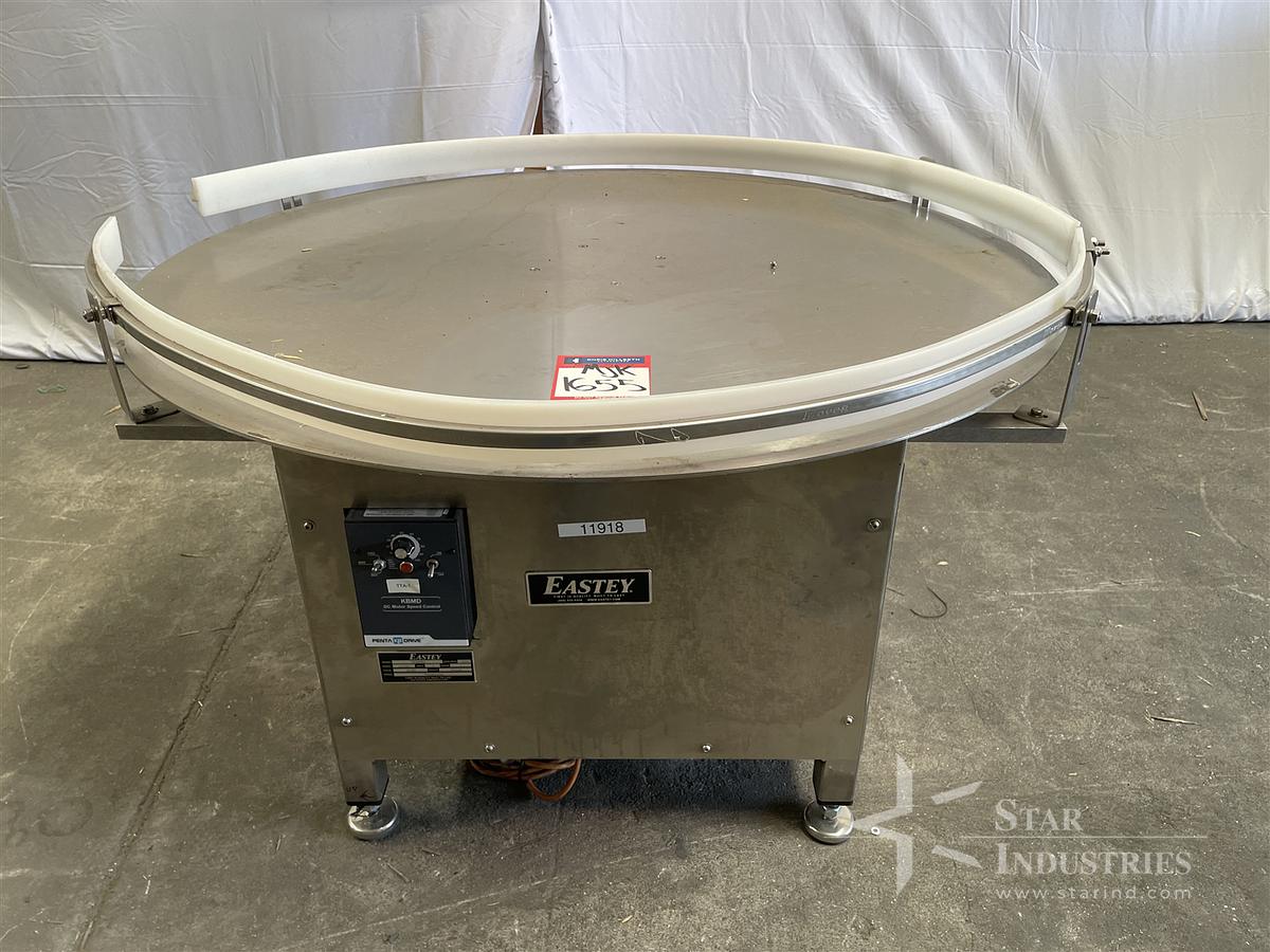 Used Eastey 48'' Stainless Steel Accumulating Table