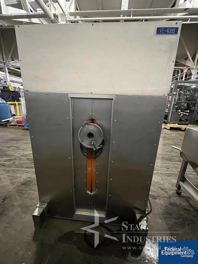 Used Tote System bin blender, stainless steel construction, includes (2) 8 cu ft stainless steel bins