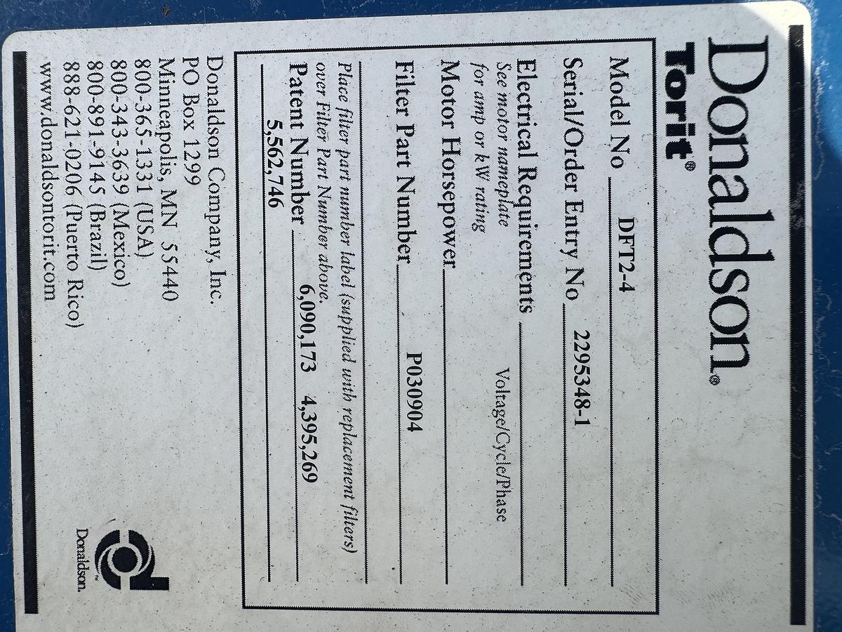 Used Donaldson Dust Collector