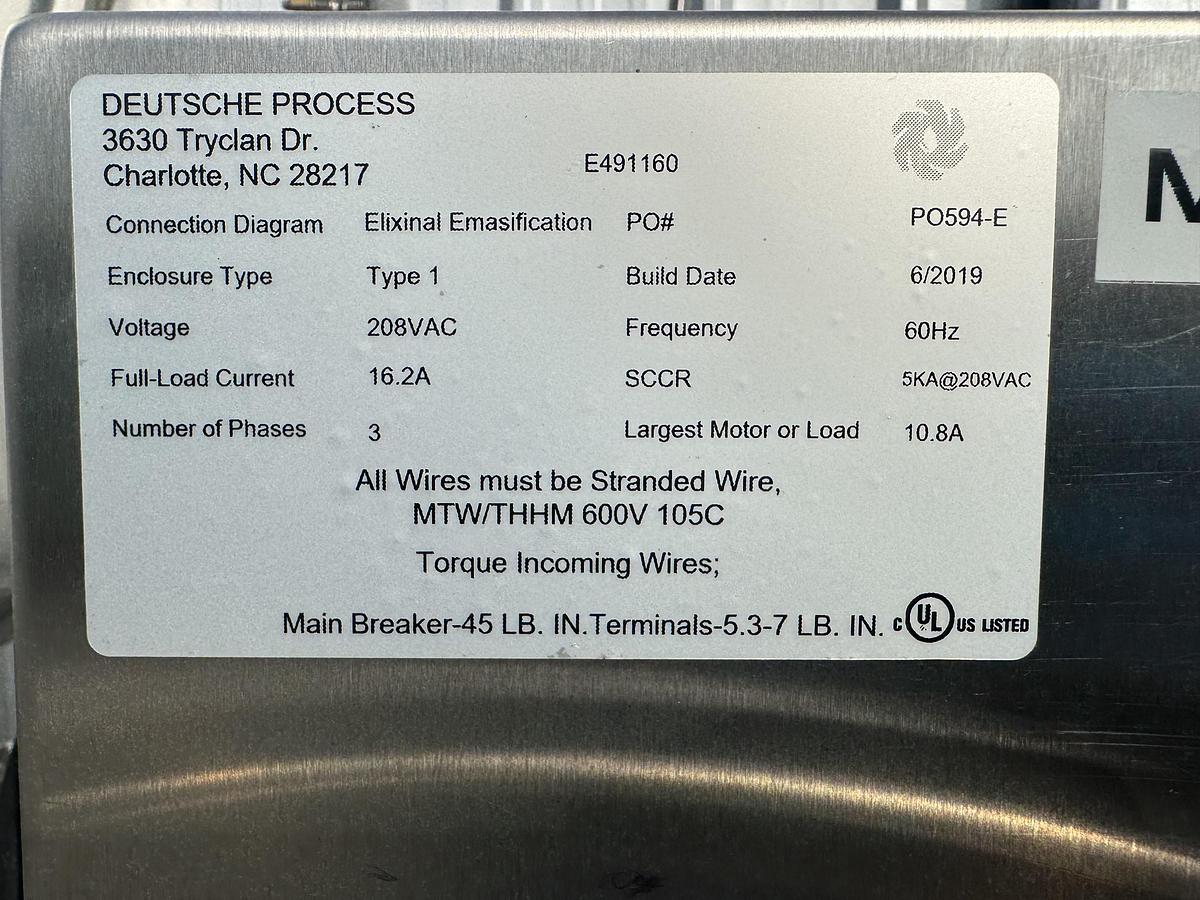 Used Emulsifier Tank 318L