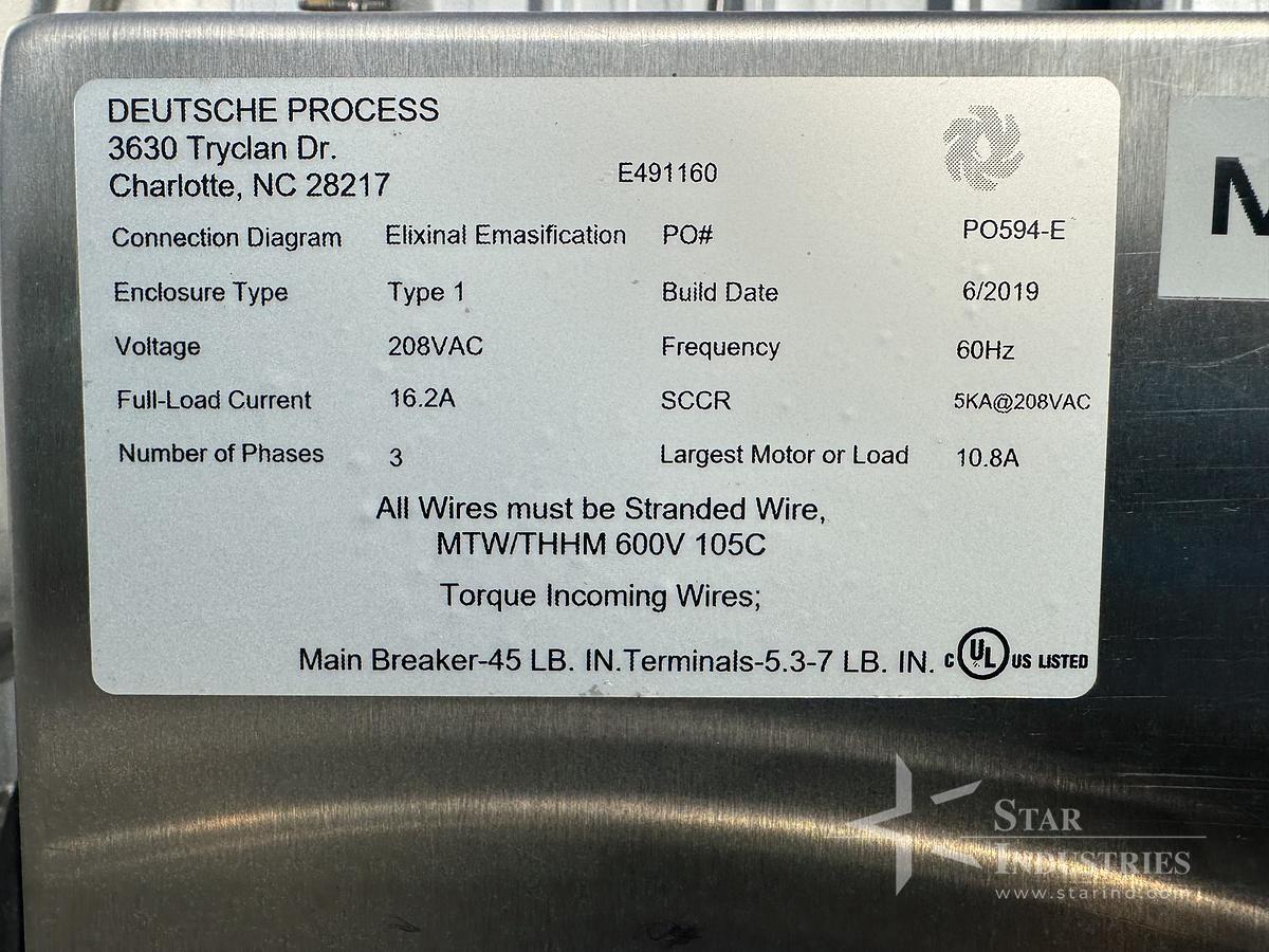 Used Emulsifier Tank 318L