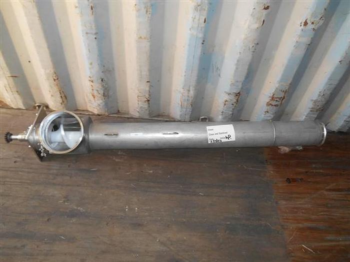 Used 5 Ft Stainless Steel Screw Conveyor