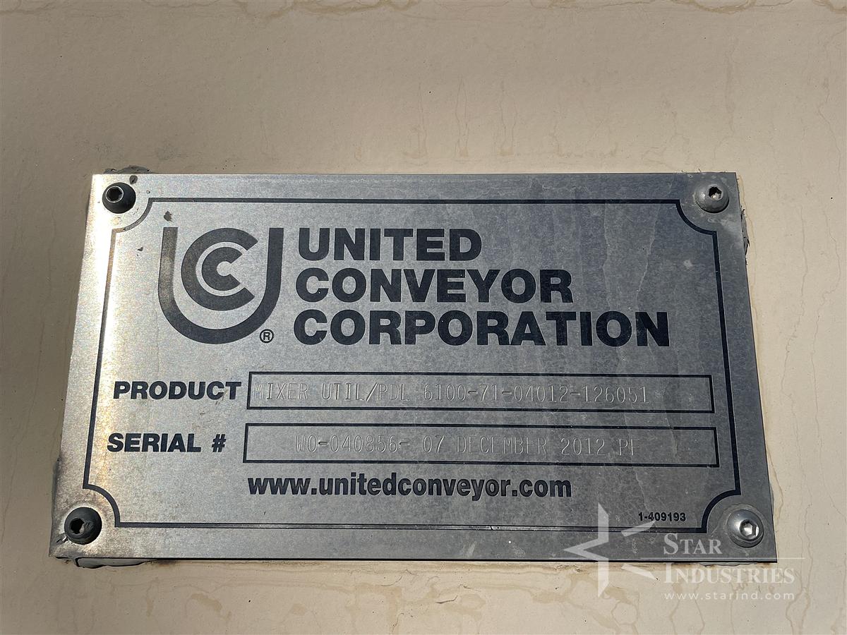 Used UCC Environmental Model 5024 Paddle Mixer/Unloader rated to 400 TPH