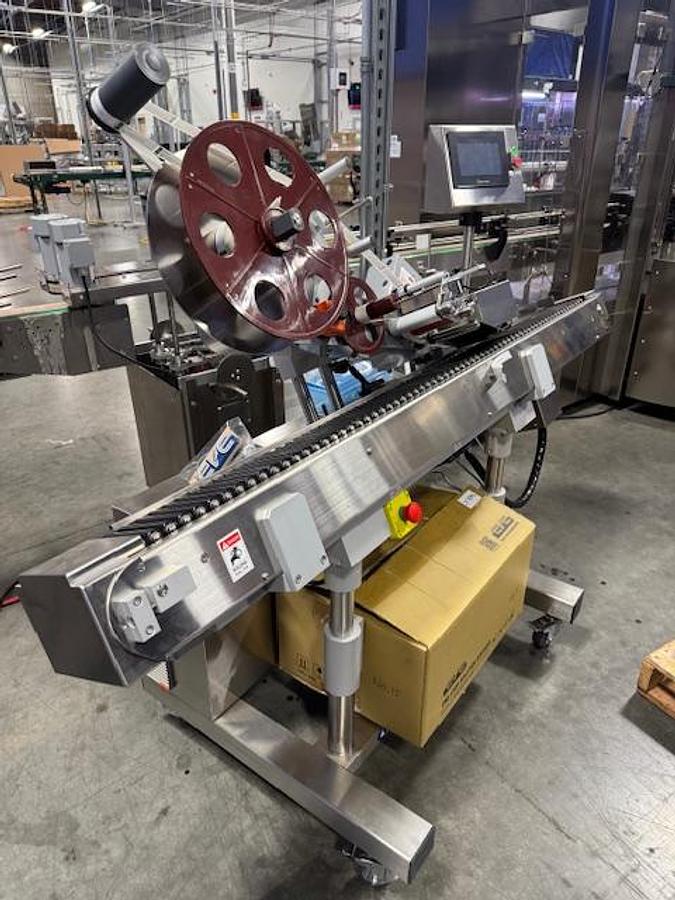 Used HORIZONTAL AMPULE LABELER CVC 350.U2