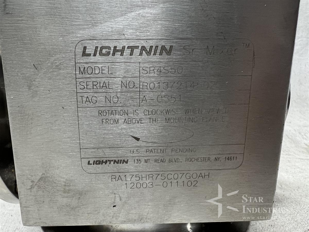 Used Lightnin Harvest Tank Mixer Part