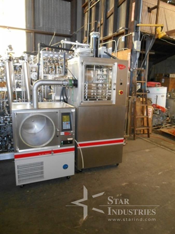 Used Hull LX8 laboratory 5 shelf Stoppering Freeze Dryer