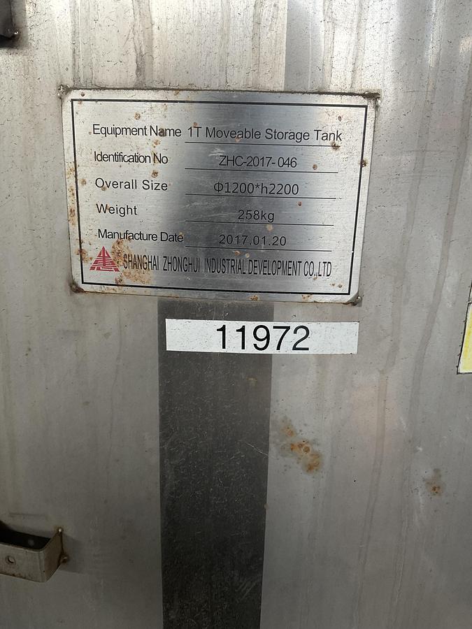 Used 1T Movable Storage Tank