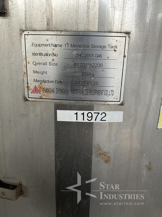 Used 1T Movable Storage Tank