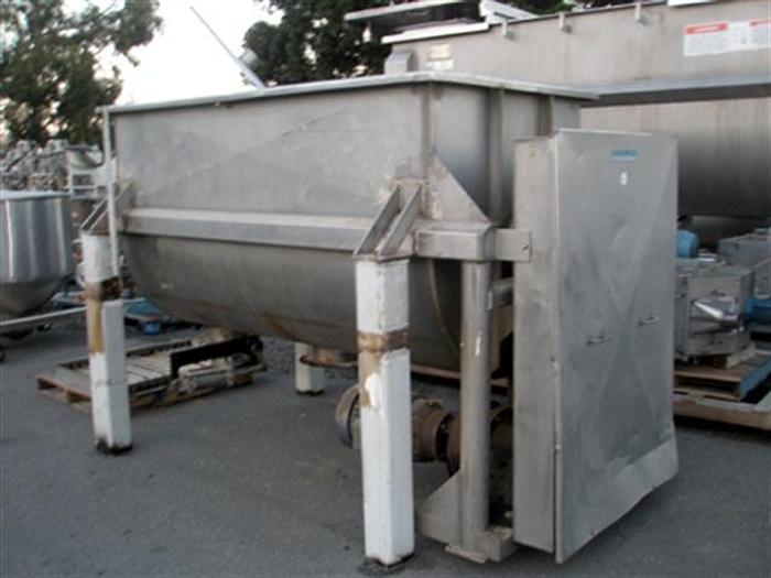 Used Mueller 106 c.f. stainless steel Ribbon Blender