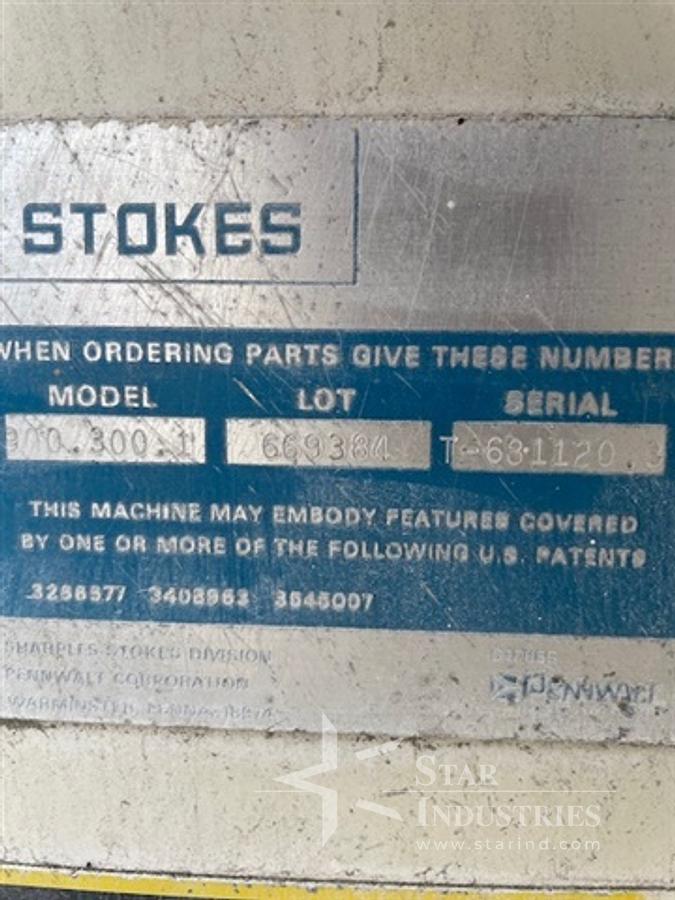 Used Stokes 42" S.S. Coating Pan