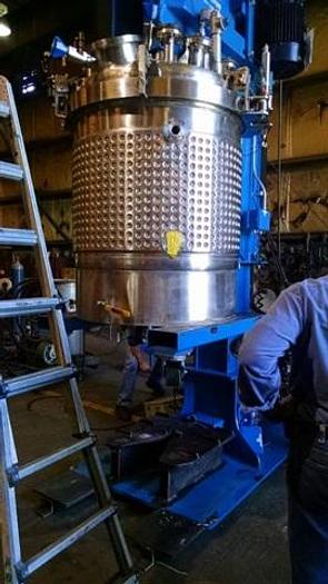 Used Reynolds 200 gallon Vacuum Multi-Shaft Stainless Steel Mixer