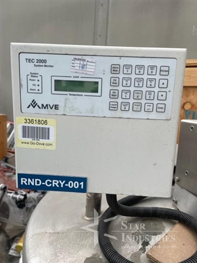 Used MVE Liquid Nitrogen Double-walled Vacuum Mix Tank