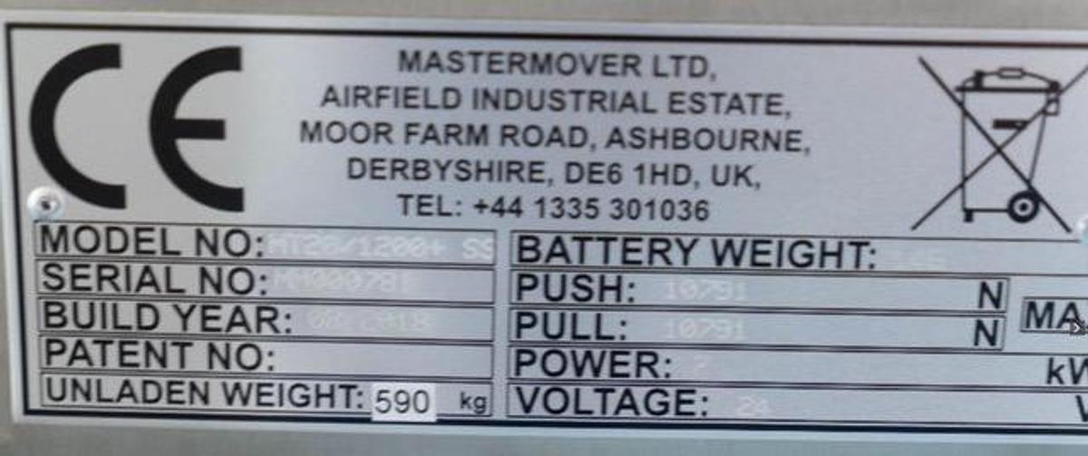Used Master Mover MT20/1200 TUG+SS