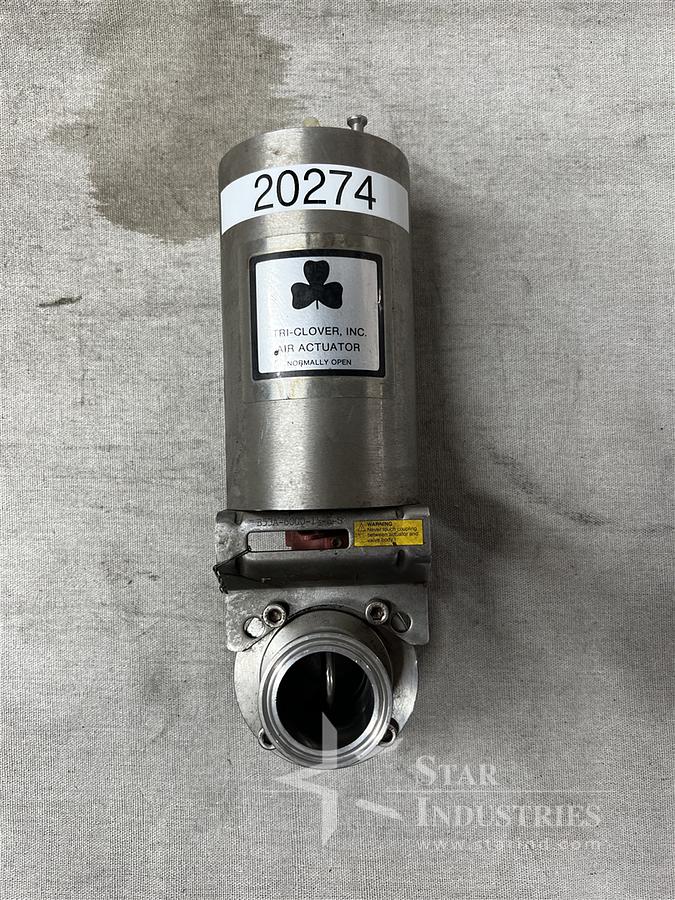 Used Tri-Clover Normally Open Air Actuator
