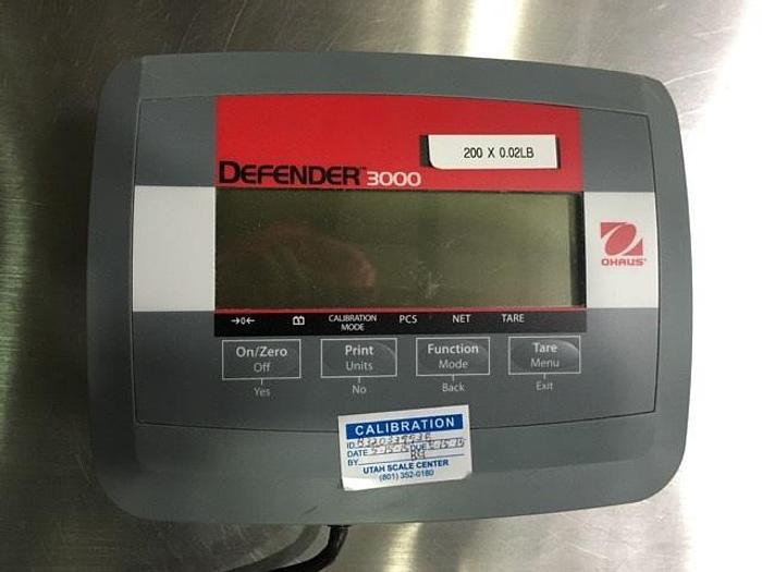 Used Ohaus Defender 3000 Scale. Model T31P