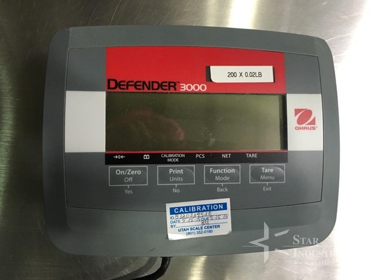 Used Ohaus Defender 3000 Scale. Model T31P