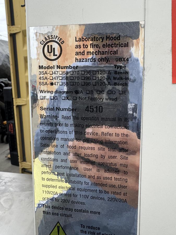 Used Hansen Fume Hood