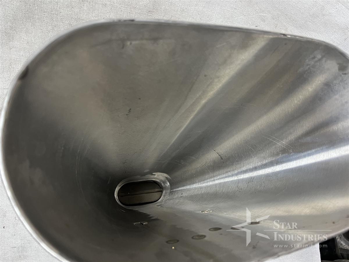Used Stainless Steel Hopper with Butterfly Valve