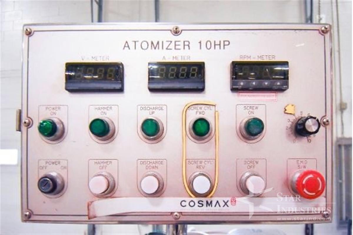 Used Jooshin Industrial Machine Co 10HP Atomizer CMUSA-AT100