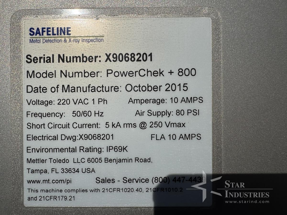 Used Mettler Toledo X-Ray Machine