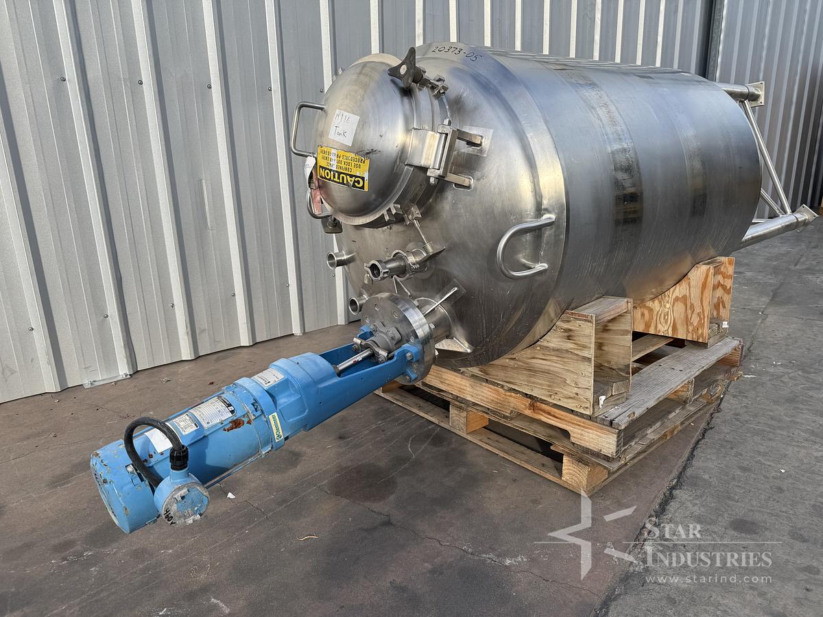 Used Cherry-Burrell 500 gallon Cap Jacketed w/Agitator