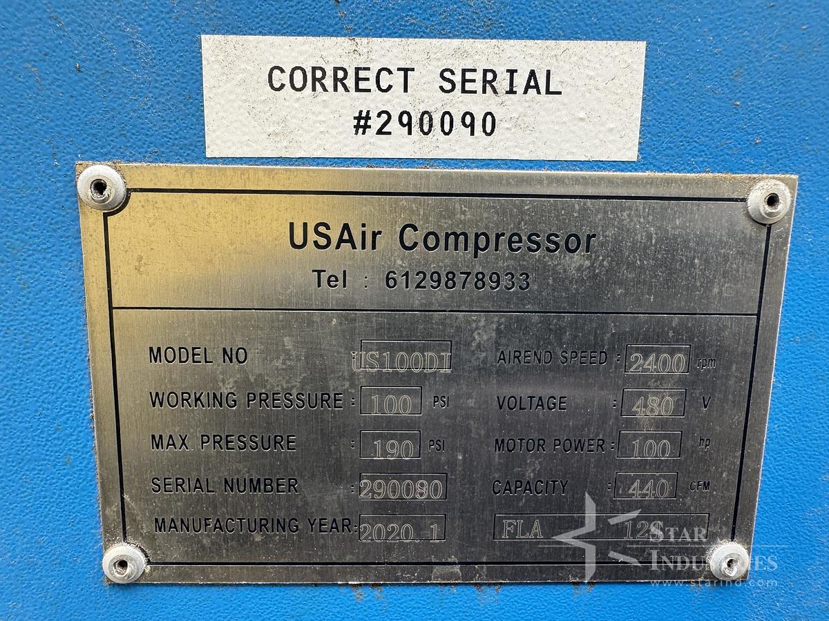 Used US Air Compressor US100DI